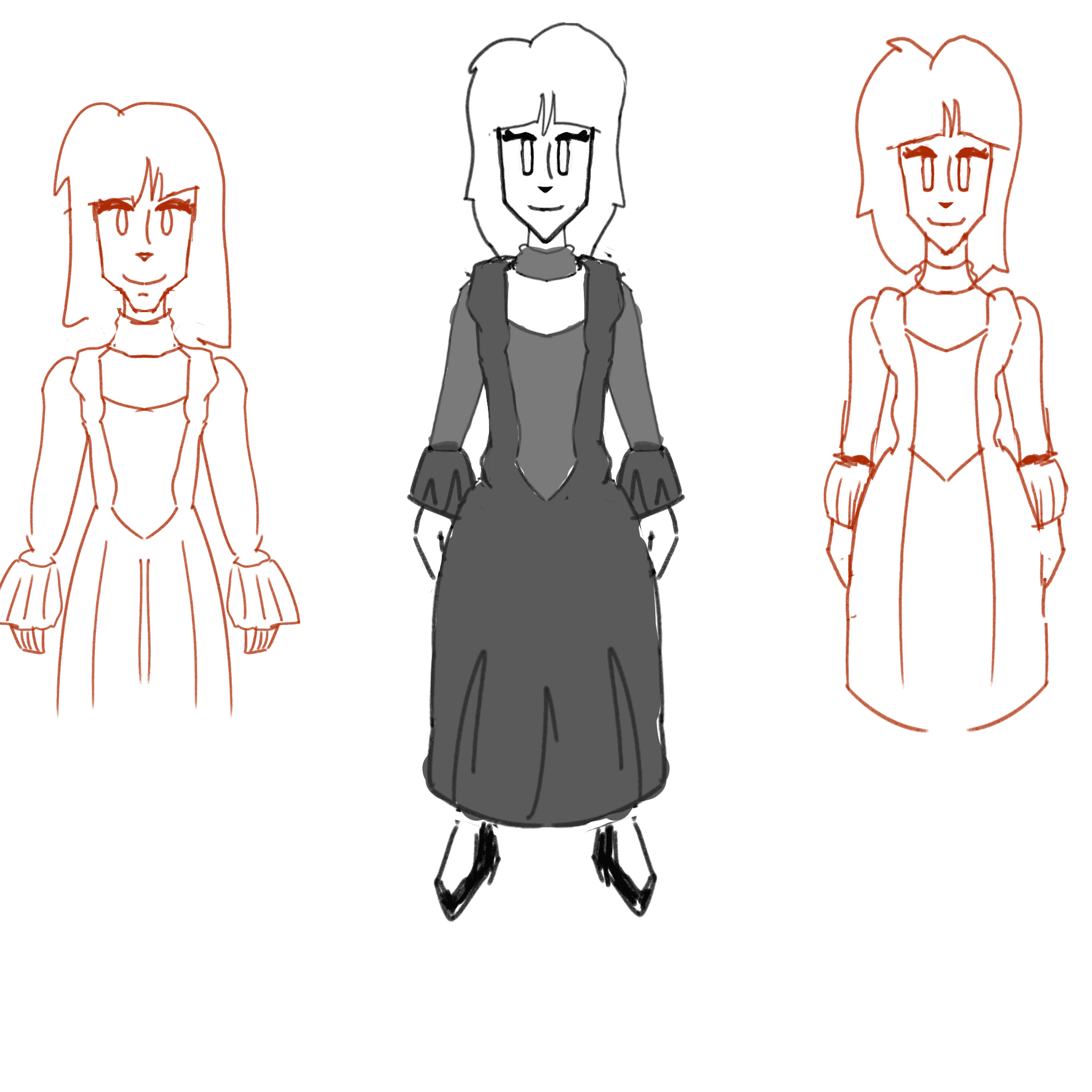 first concept art of kora